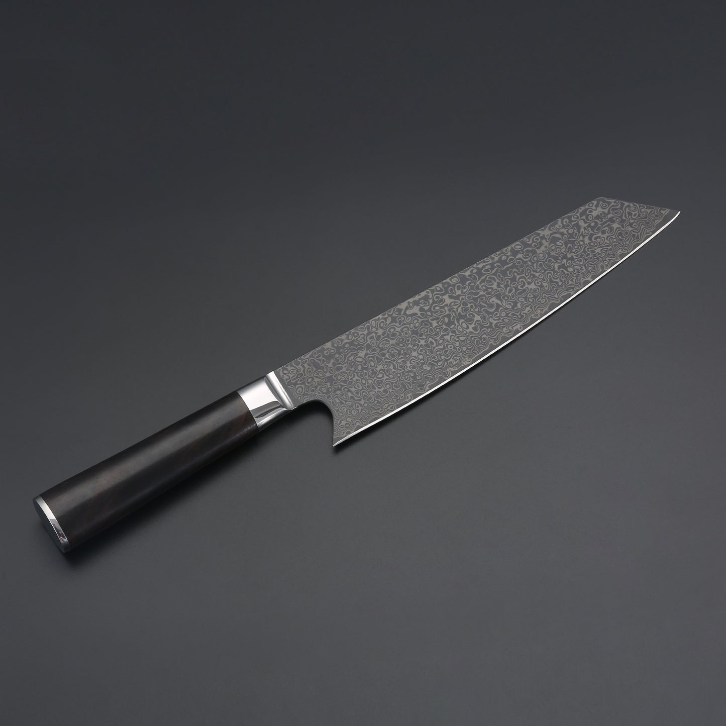 Takahiro Miyazaki Santokumesser 8 inch, VG-10 damast mit Griff aus Ebenholz