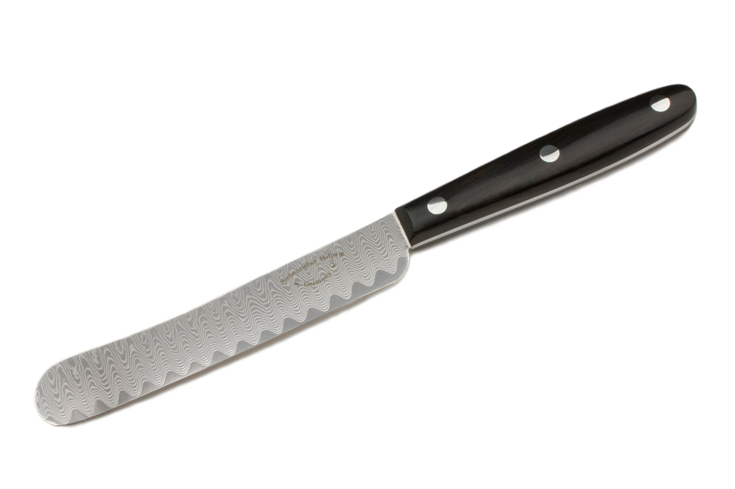Siebeneicher-Hellwig Buckelmesser - aus VG 10 Damaststahl, Griff aus Ebenholz