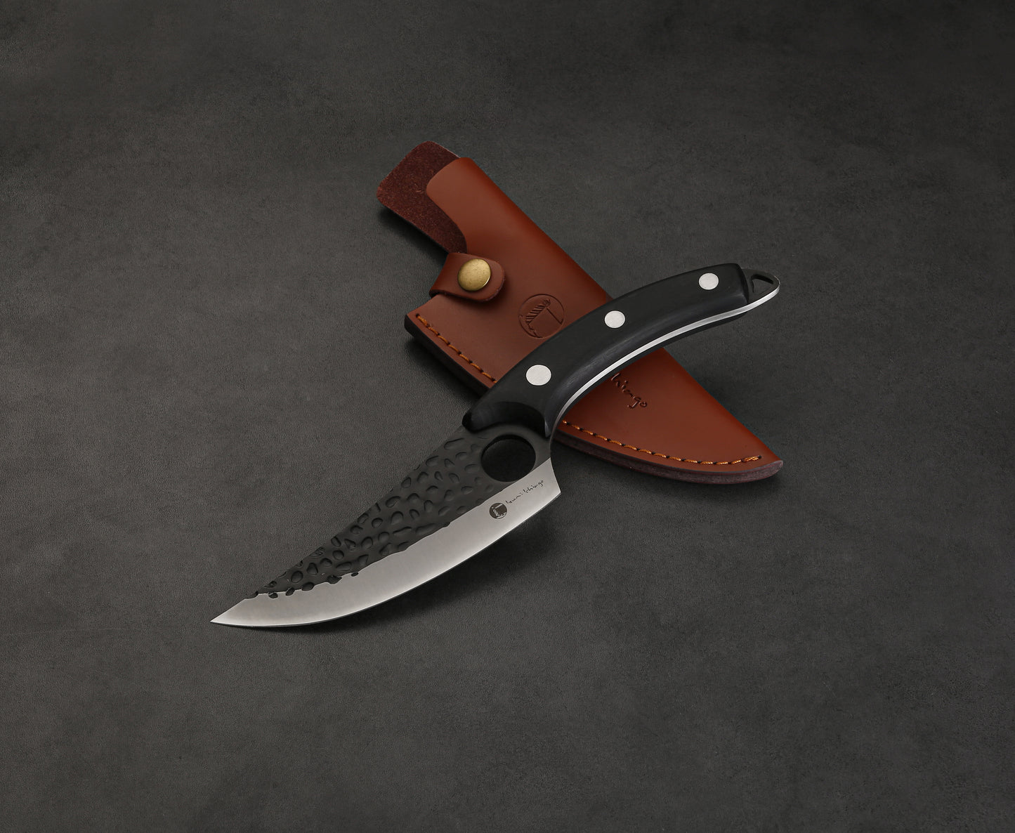 IZUMI ICHIAGO Outdoor Küchenmesser , Griff aus schwarzen Pakkaholz