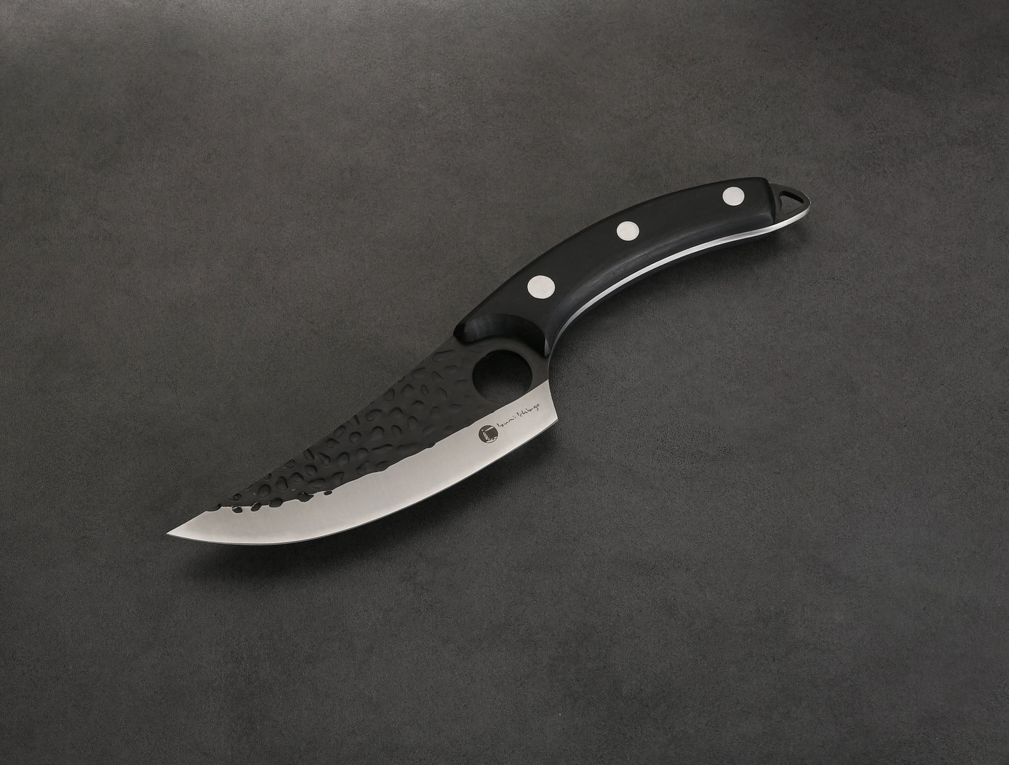 IZUMI ICHIAGO Outdoor Küchenmesser , Griff aus schwarzen Pakkaholz