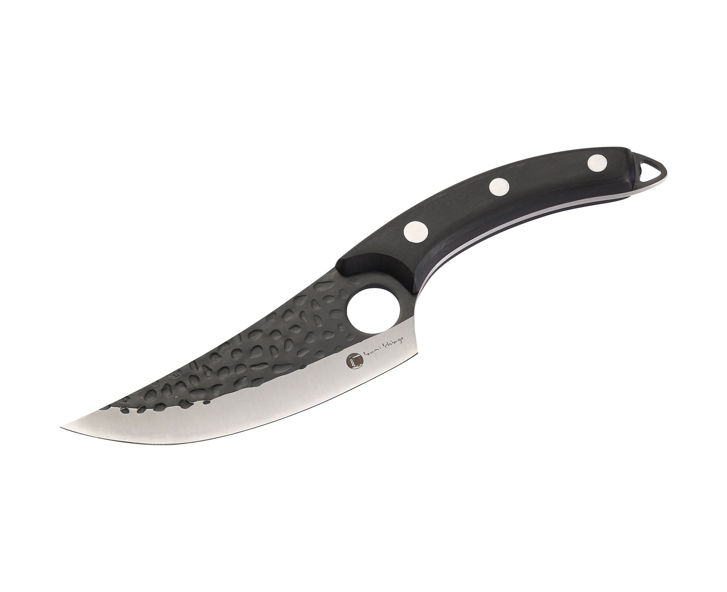 IZUMI ICHIAGO Outdoor Küchenmesser , Griff aus schwarzen Pakkaholz