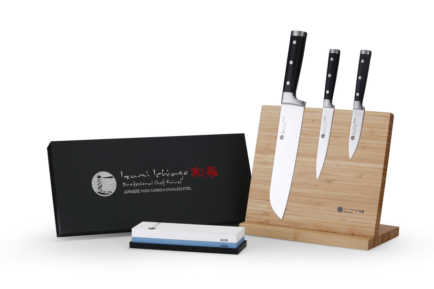 IZUMI ICHIAGO - 3-tlg. Santokumesser-Set "Professional Chef Knives"