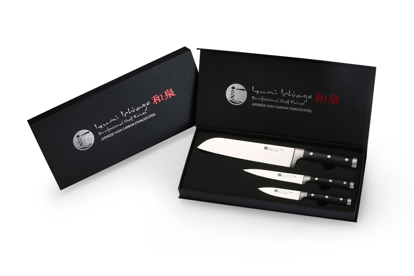 IZUMI ICHIAGO - 3-tlg. Santokumesser-Set "Professional Chef Knives"