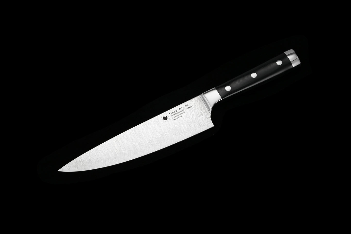 KATAHIRO ZEN Chefmesser aus 67 Lagen japanischem VG-10 Leiterdamast