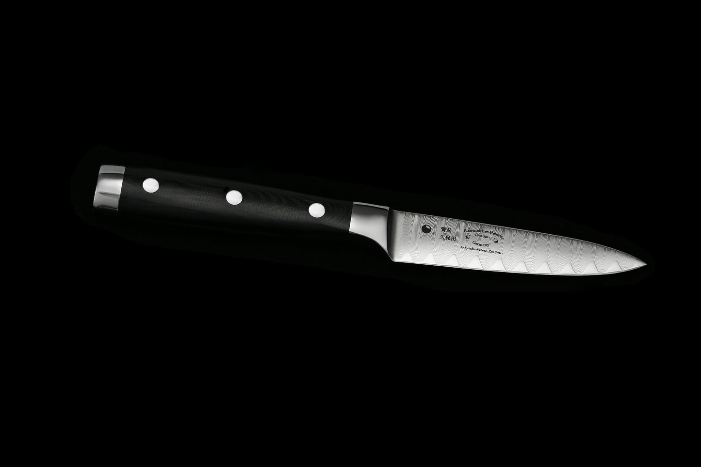 KATAHIRO ZEN Schälmesser aus 67 Lagen japanischem VG-10 Leiterdamast
