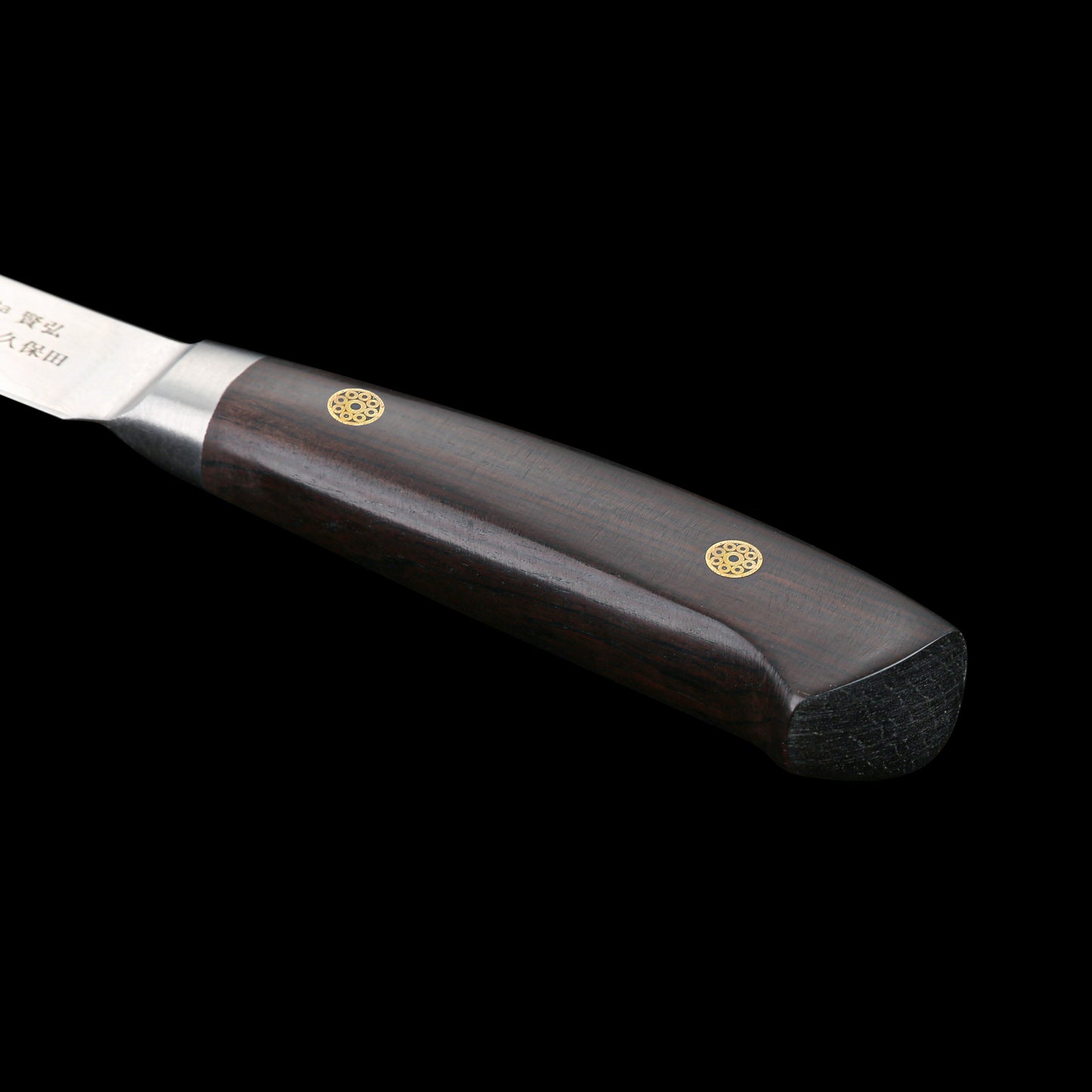 KATAHIRO KUBOTA Sense 3.5 inch Schälmesser aus Damast und Ebenholzgriff