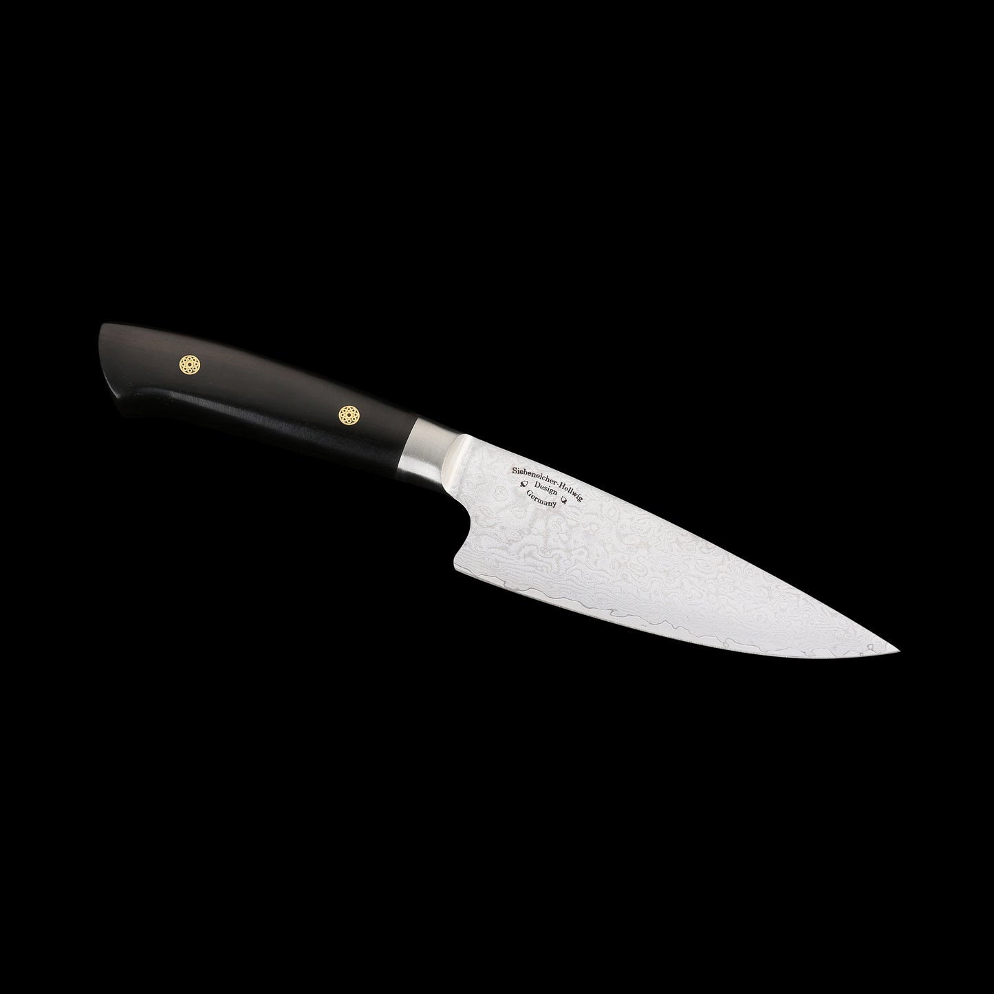 KATAHIRO KUBOTA Sense 6 inch Kochmesser aus Damast und Ebenholzgriff