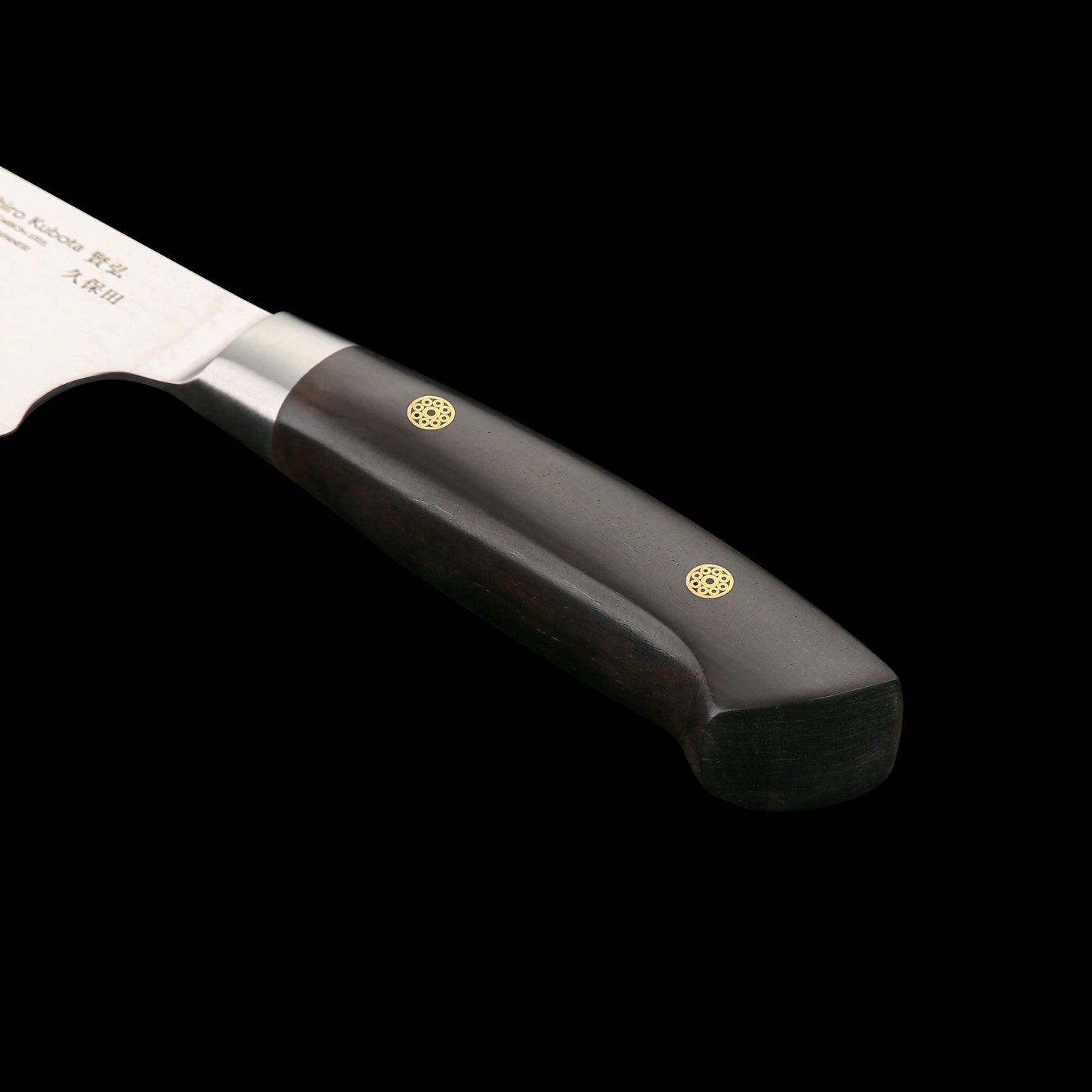 KATAHIRO KUBOTA Sense 6 inch Kochmesser aus Damast und Ebenholzgriff