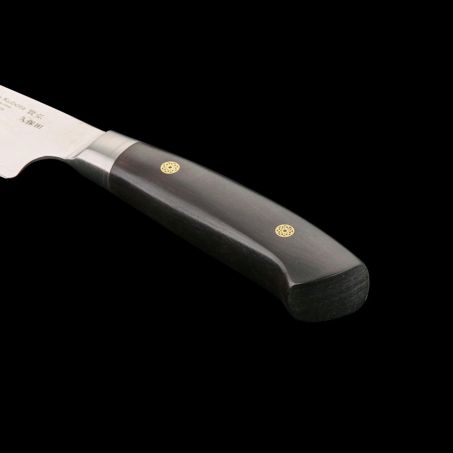 KATAHIRO KUBOTA Sense 7 inch Santokumesser aus Damast und Ebenholzgriff