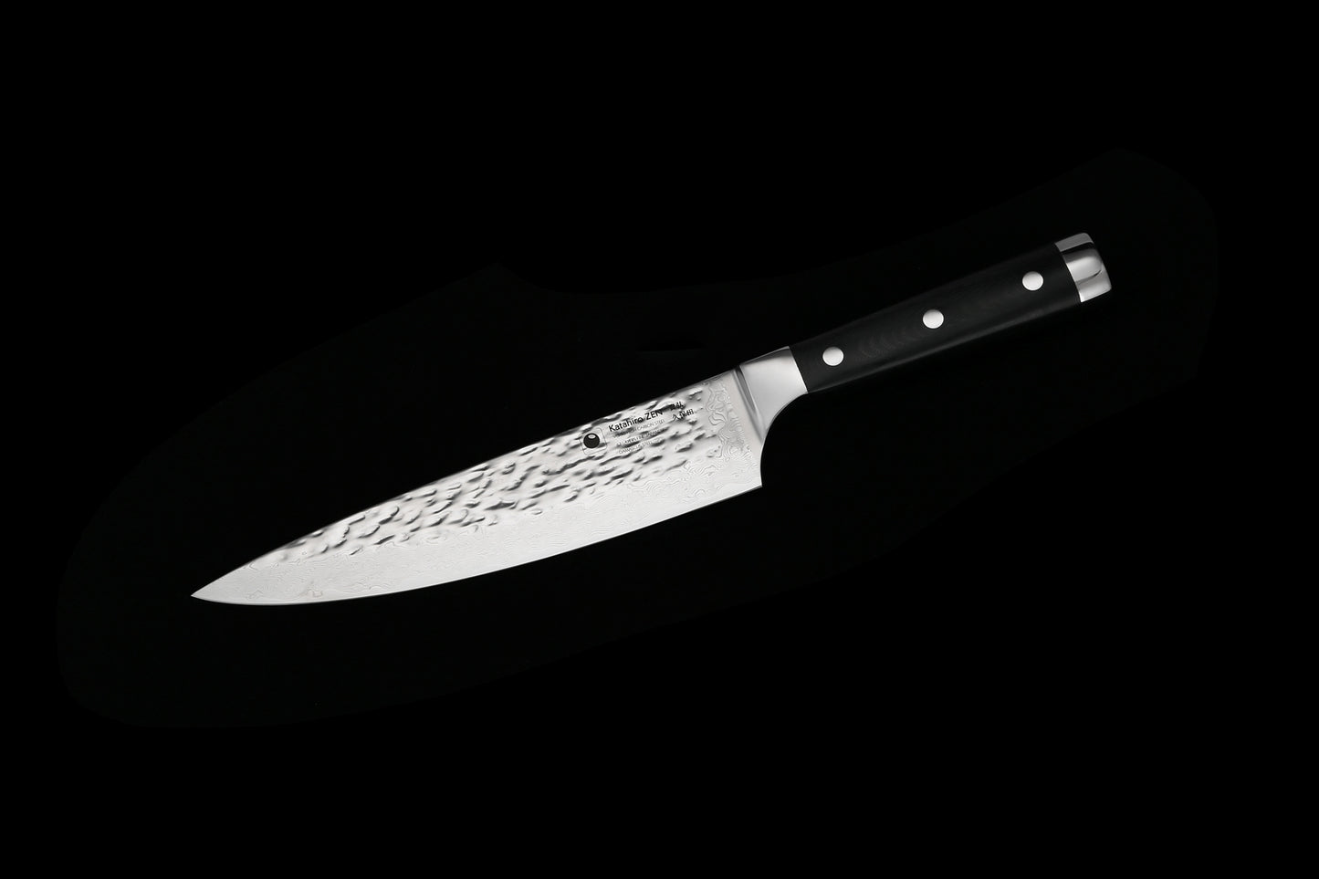 KATAHIRO ZEN - 8 inch Chefmesser aus 67 Lagen japanischem damast Hammerschlag