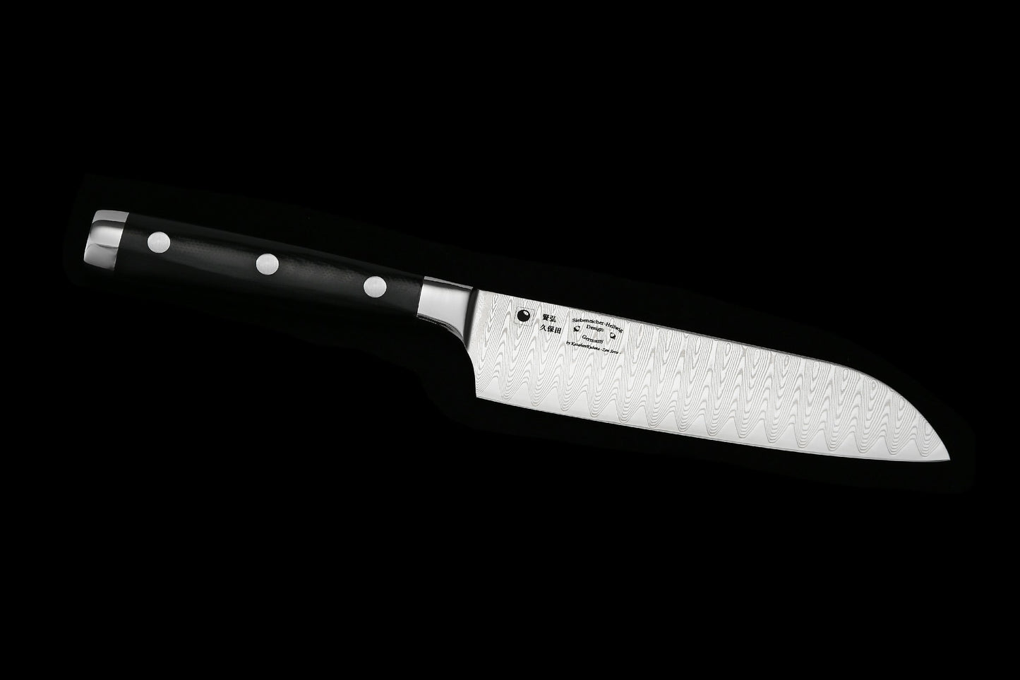 KATAHIRO ZEN Santoku Gemüsemesser aus 67 Lagen japanischem Leiterdamast - 5 inch