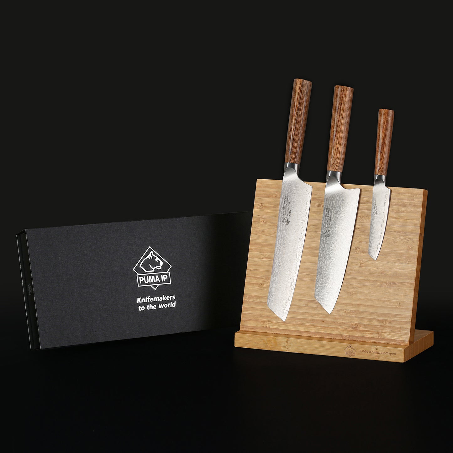 PUMA IP set of 3: chef, santoku & paring knife
