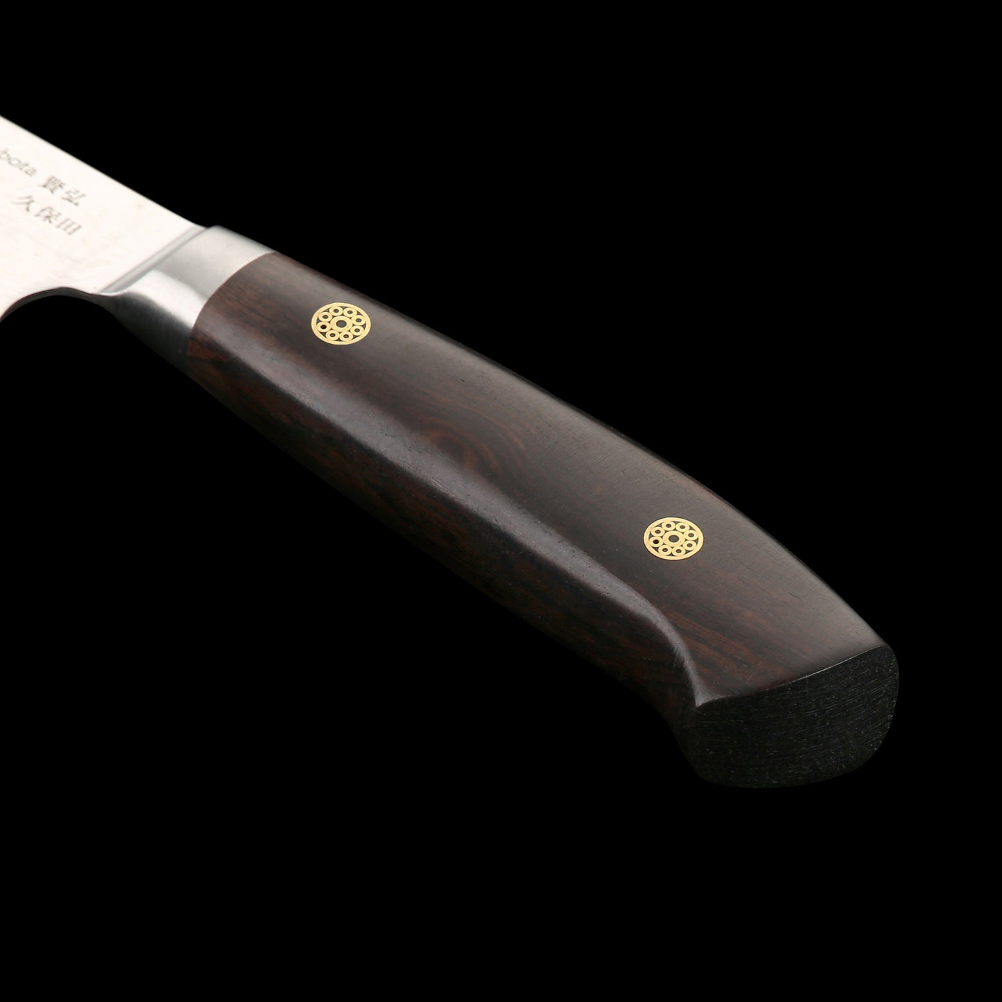 KATAHIRO KUBOTA Sense 5 inch Kochmesser aus Damast und Ebenholzgriff